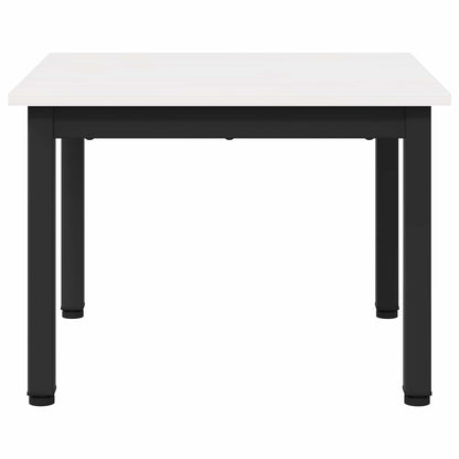 Konferenční Stolek Bílá 50 X 50 X 36 Cm Masivní Borové Dřevo