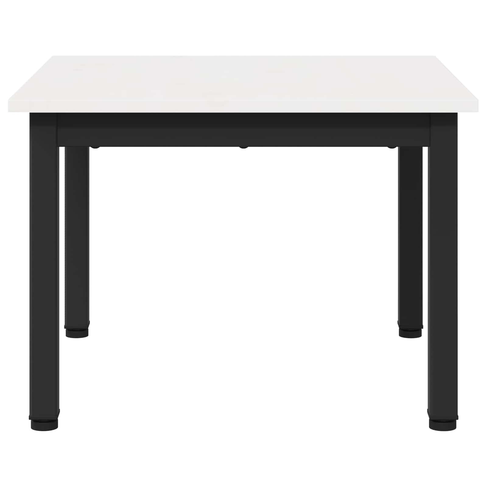 Konferenční Stolek Bílá 50 X 50 X 36 Cm Masivní Borové Dřevo