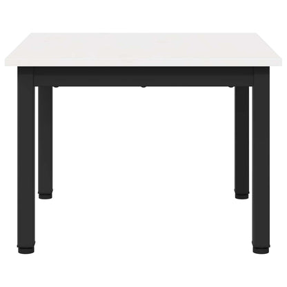 Konferenční Stolek Bílá 50 X 50 X 36 Cm Masivní Borové Dřevo