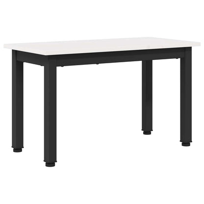 Konferenční Stolek Bílá 60 X 30 X 36 Cm Masivní Borové Dřevo