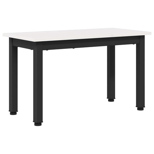 Konferenční Stolek Bílá 60 X 30 X 36 Cm Masivní Borové Dřevo