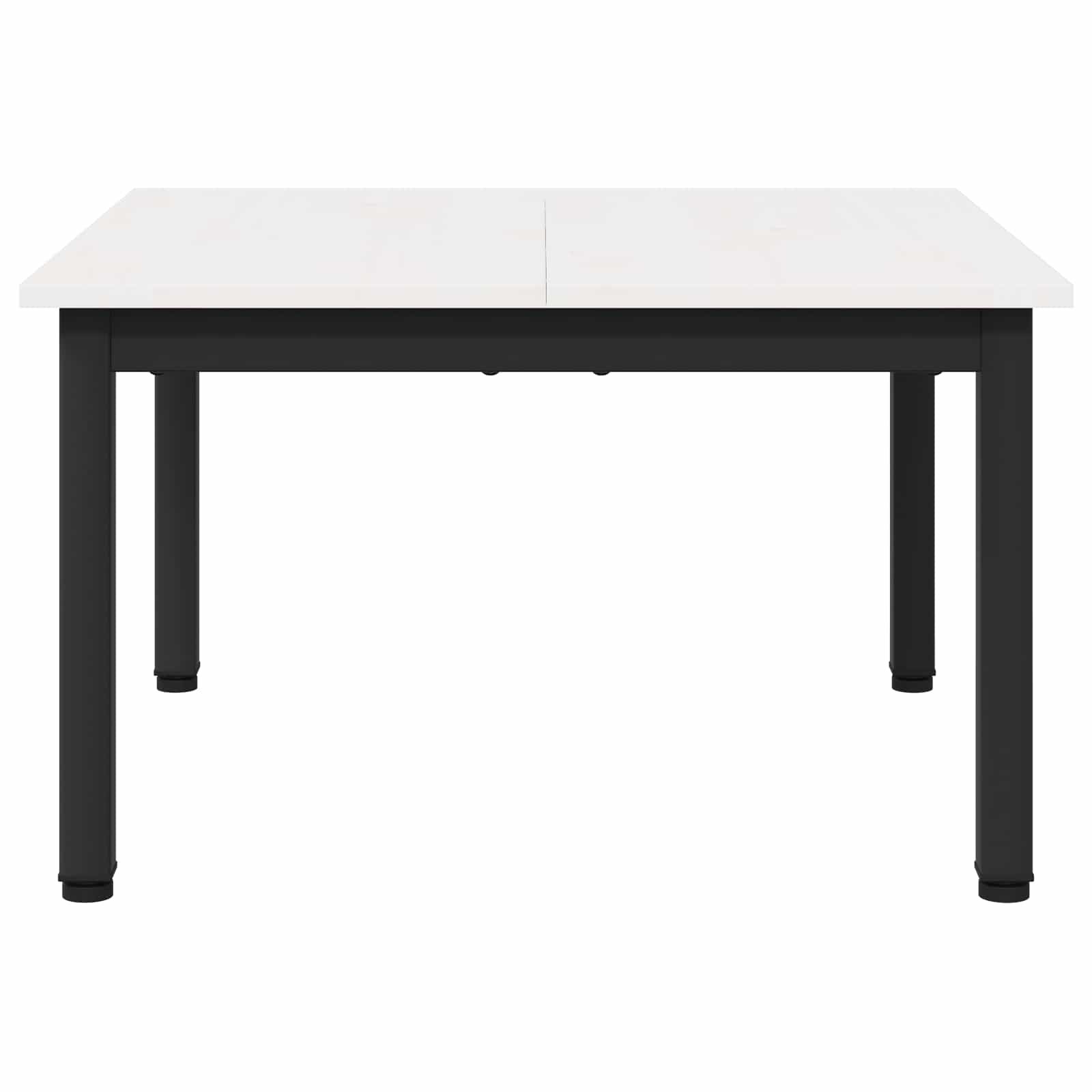 Konferenční Stolek Bílá 60 X 60 X 36 Cm Masivní Borové Dřevo