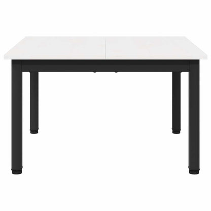 Konferenční Stolek Bílá 60 X 60 X 36 Cm Masivní Borové Dřevo