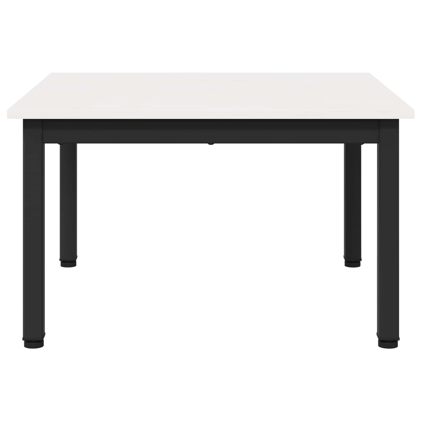 Konferenční Stolek Bílá 60 X 60 X 36 Cm Masivní Borové Dřevo