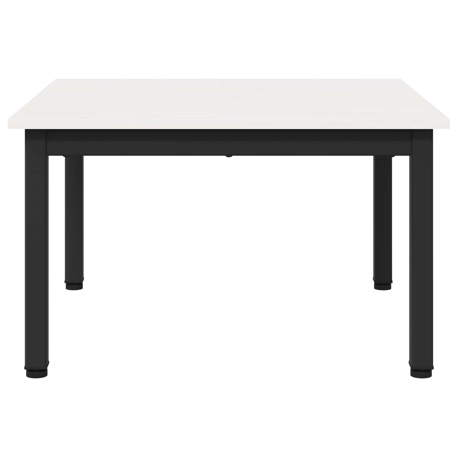 Konferenční Stolek Bílá 60 X 60 X 36 Cm Masivní Borové Dřevo