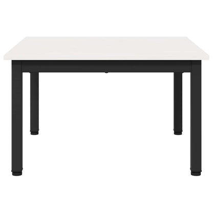 Konferenční Stolek Bílá 60 X 60 X 36 Cm Masivní Borové Dřevo