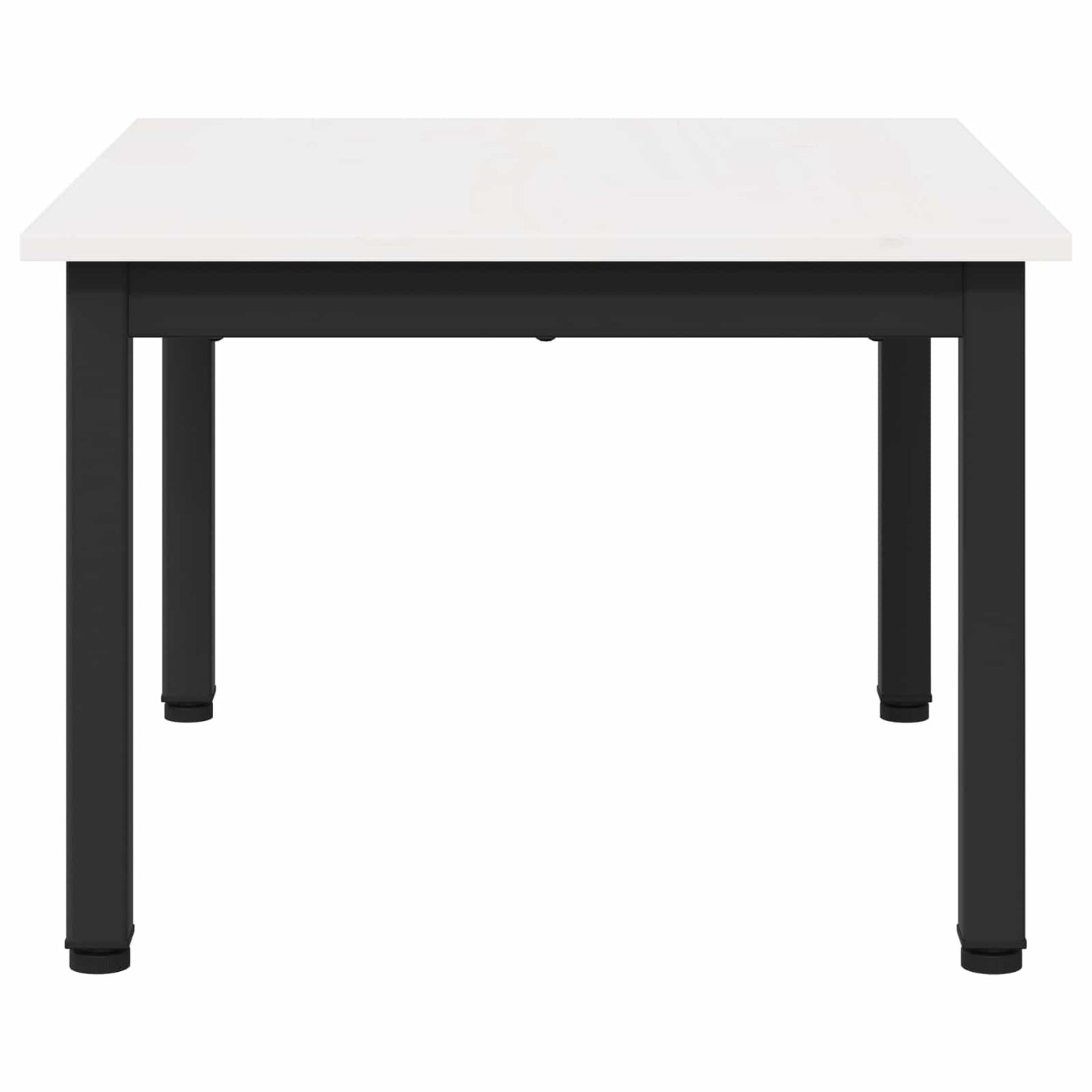 Konferenční Stolek Bílá 60 X 50 X 36 Cm Masivní Borové Dřevo