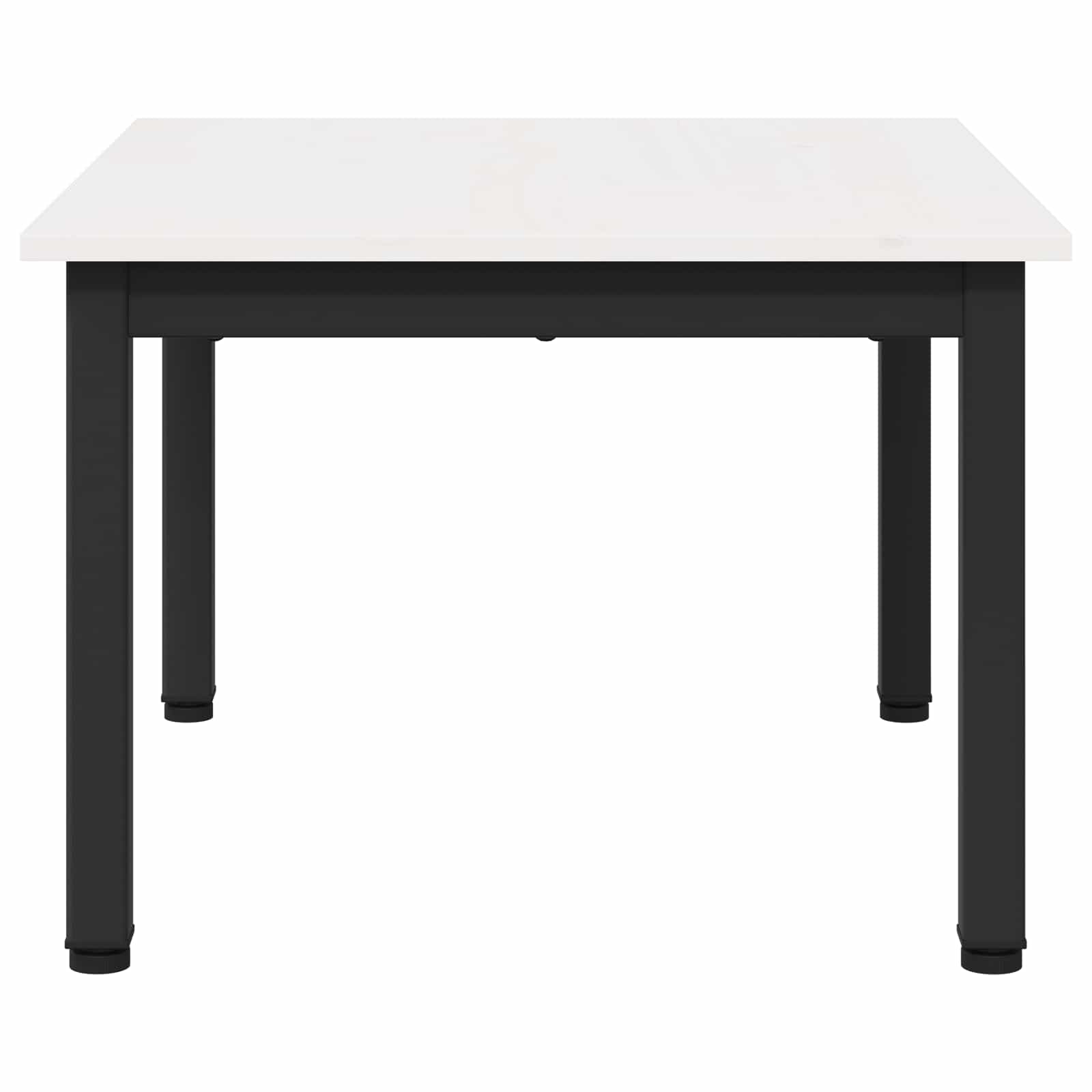 Konferenční Stolek Bílá 60 X 50 X 36 Cm Masivní Borové Dřevo