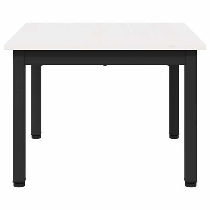 Konferenční Stolek Bílá 60 X 50 X 36 Cm Masivní Borové Dřevo