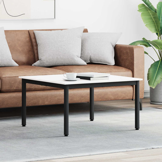 Konferenční Stolek Bílá 80 X 80 X 45 Cm Masivní Borové Dřevo