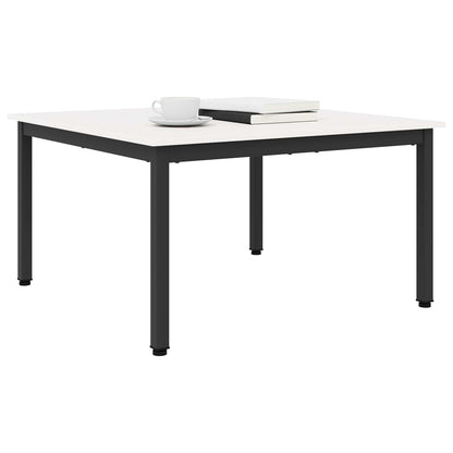 Konferenční Stolek Bílá 80 X 80 X 45 Cm Masivní Borové Dřevo