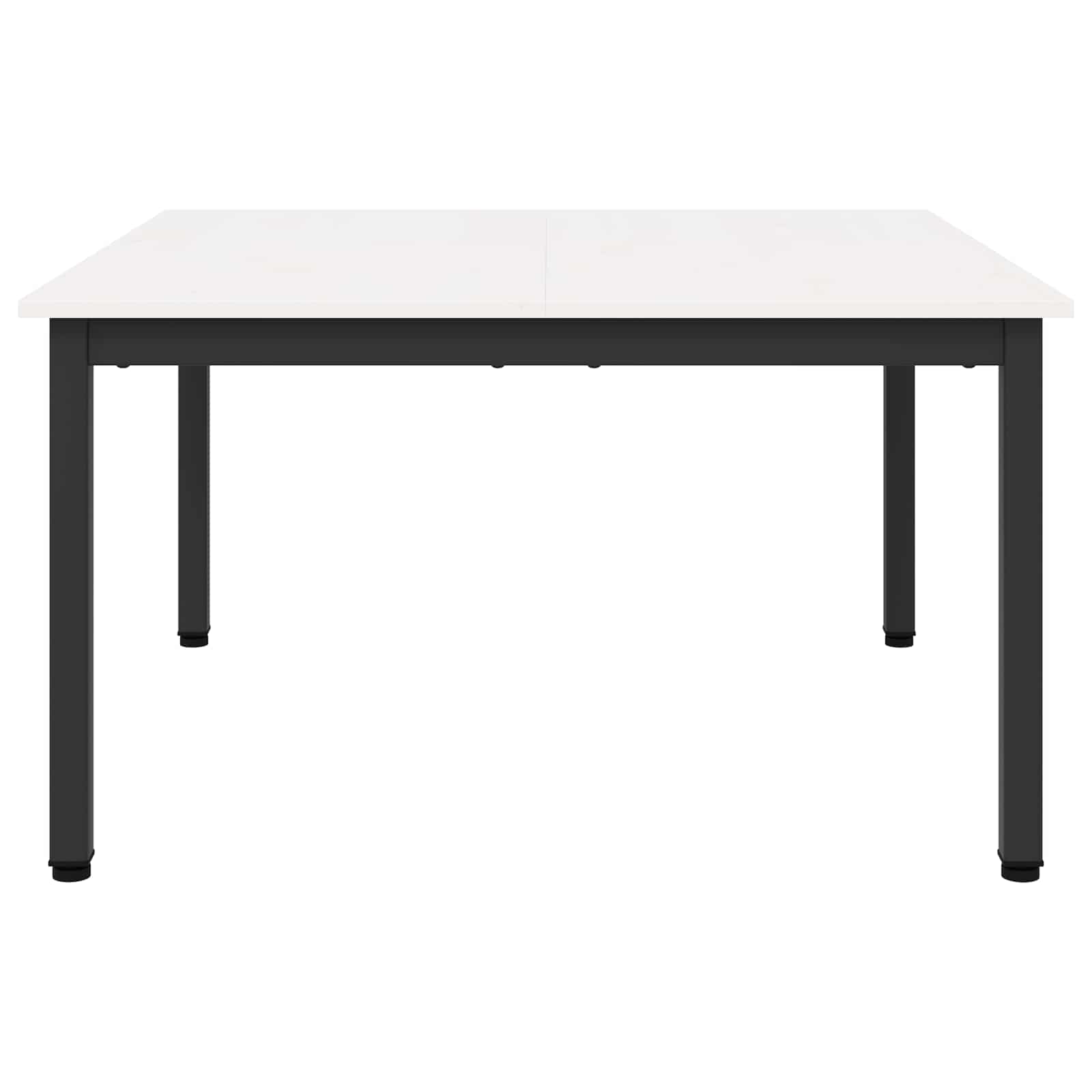 Konferenční Stolek Bílá 80 X 80 X 45 Cm Masivní Borové Dřevo