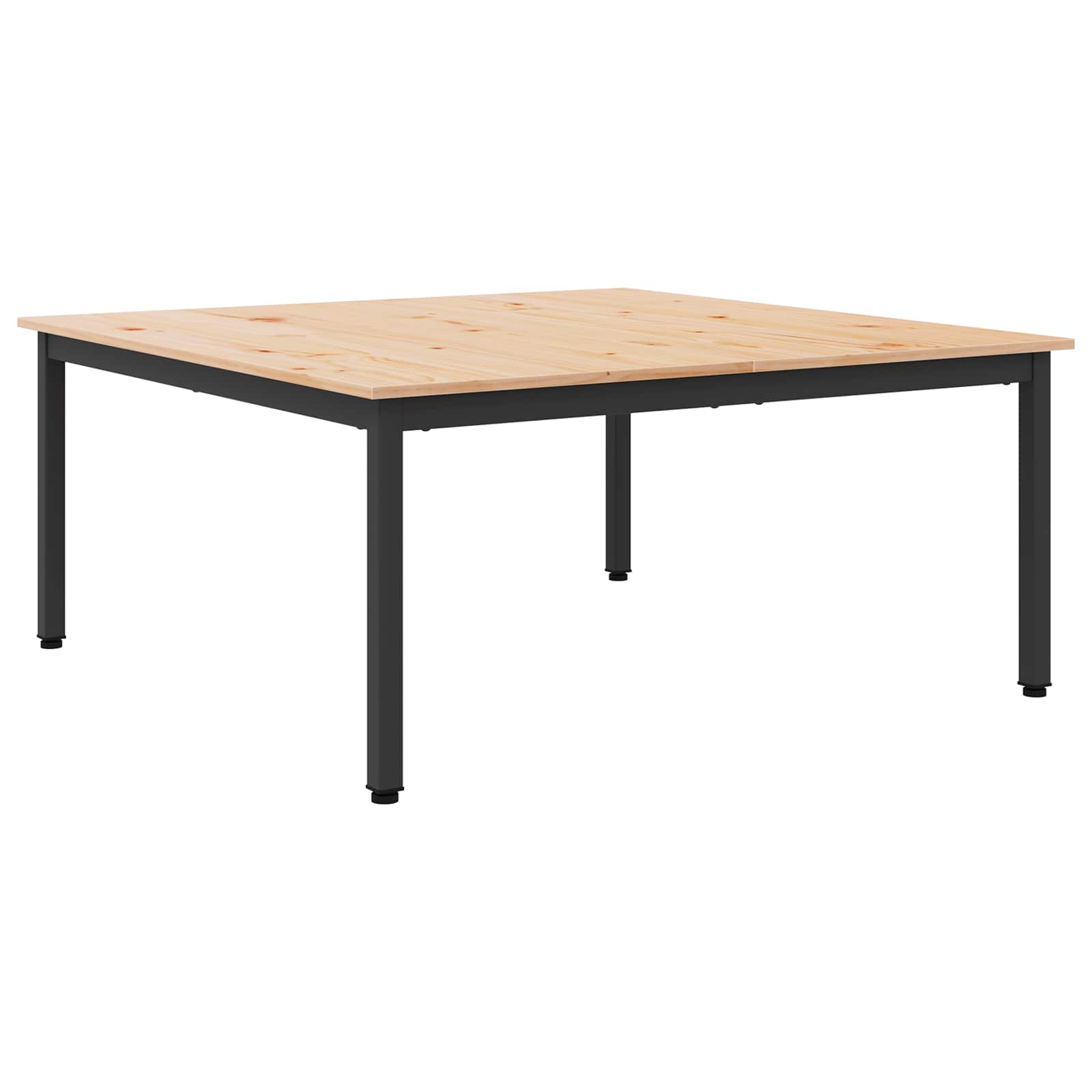 Konferenční Stolek Přírodní 100 X 100 X 45 Cm