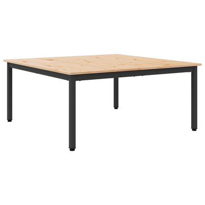 Konferenční Stolek Přírodní 100 X 100 X 45 Cm
