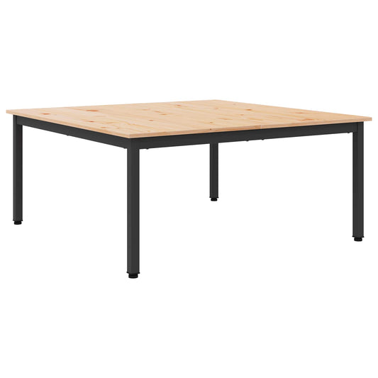 Konferenční Stolek Přírodní 100 X 100 X 45 Cm