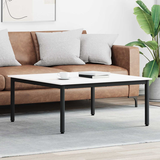 Konferenční Stolek Bílá 100 X 100 X 45 Cm Masivní Borové Dřevo