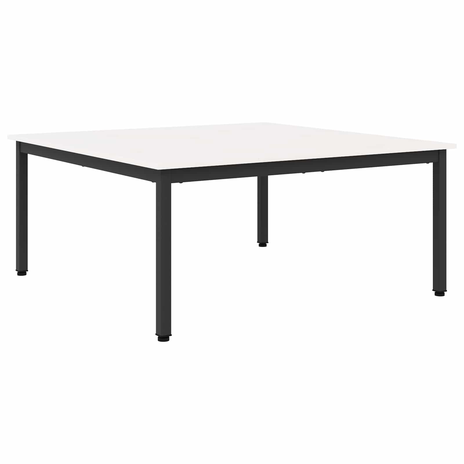 Konferenční Stolek Bílá 100 X 100 X 45 Cm Masivní Borové Dřevo
