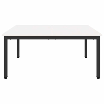 Konferenční Stolek Bílá 100 X 100 X 45 Cm Masivní Borové Dřevo