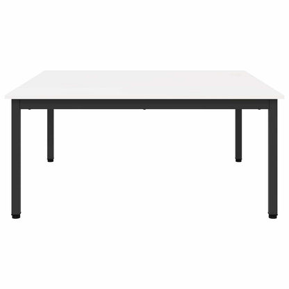Konferenční Stolek Bílá 100 X 100 X 45 Cm Masivní Borové Dřevo