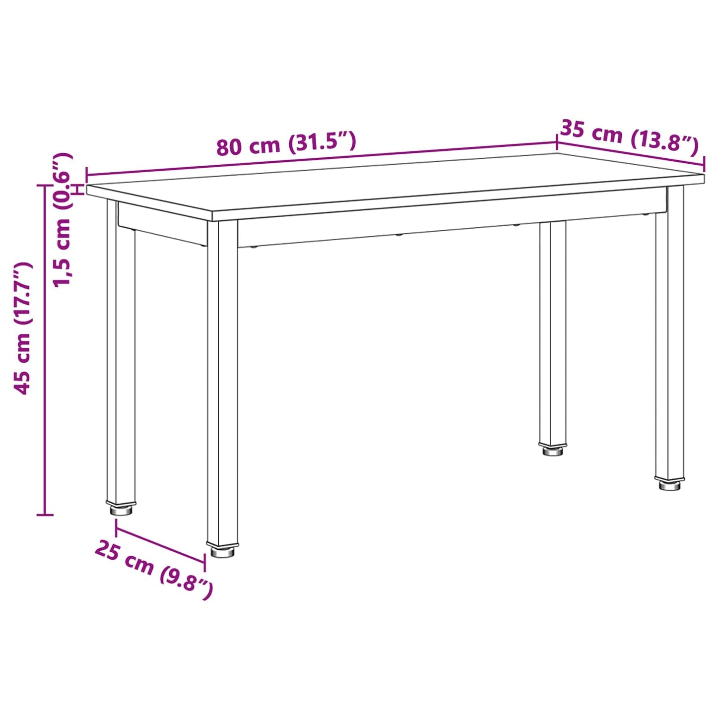 Lavice Bílá 80 X 35 X 45 Cm Masivní Borové Dřevo