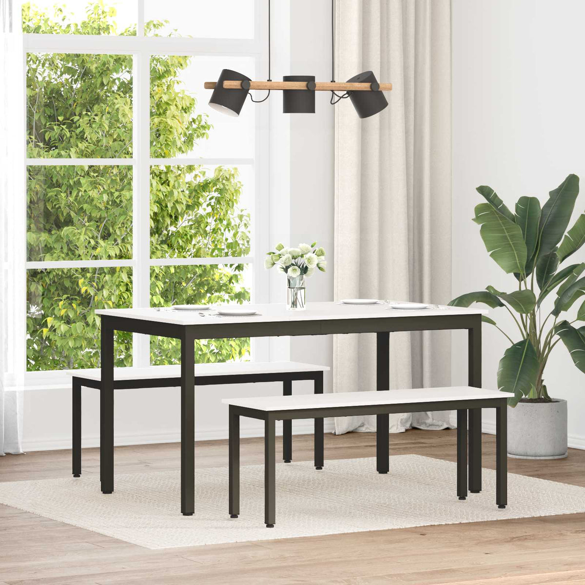 Lavice Bílá 110 X 35 X 45 Cm Masivní Borové Dřevo