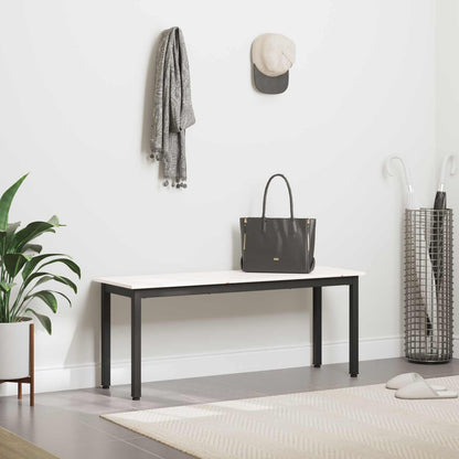 Lavice Bílá 110 X 35 X 45 Cm Masivní Borové Dřevo