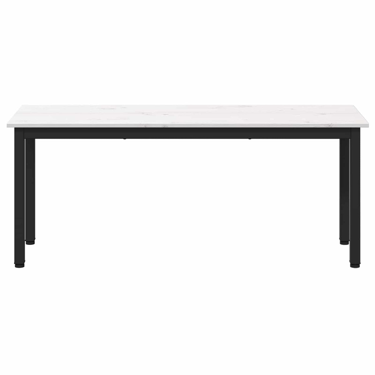 Lavice Bílá 110 X 35 X 45 Cm Masivní Borové Dřevo