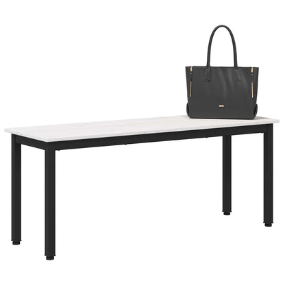 Lavice Bílá 110 X 35 X 45 Cm Masivní Borové Dřevo