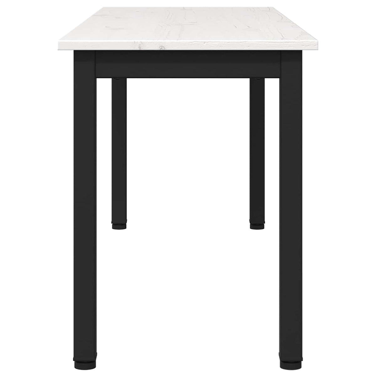 Lavice Bílá 110 X 35 X 45 Cm Masivní Borové Dřevo