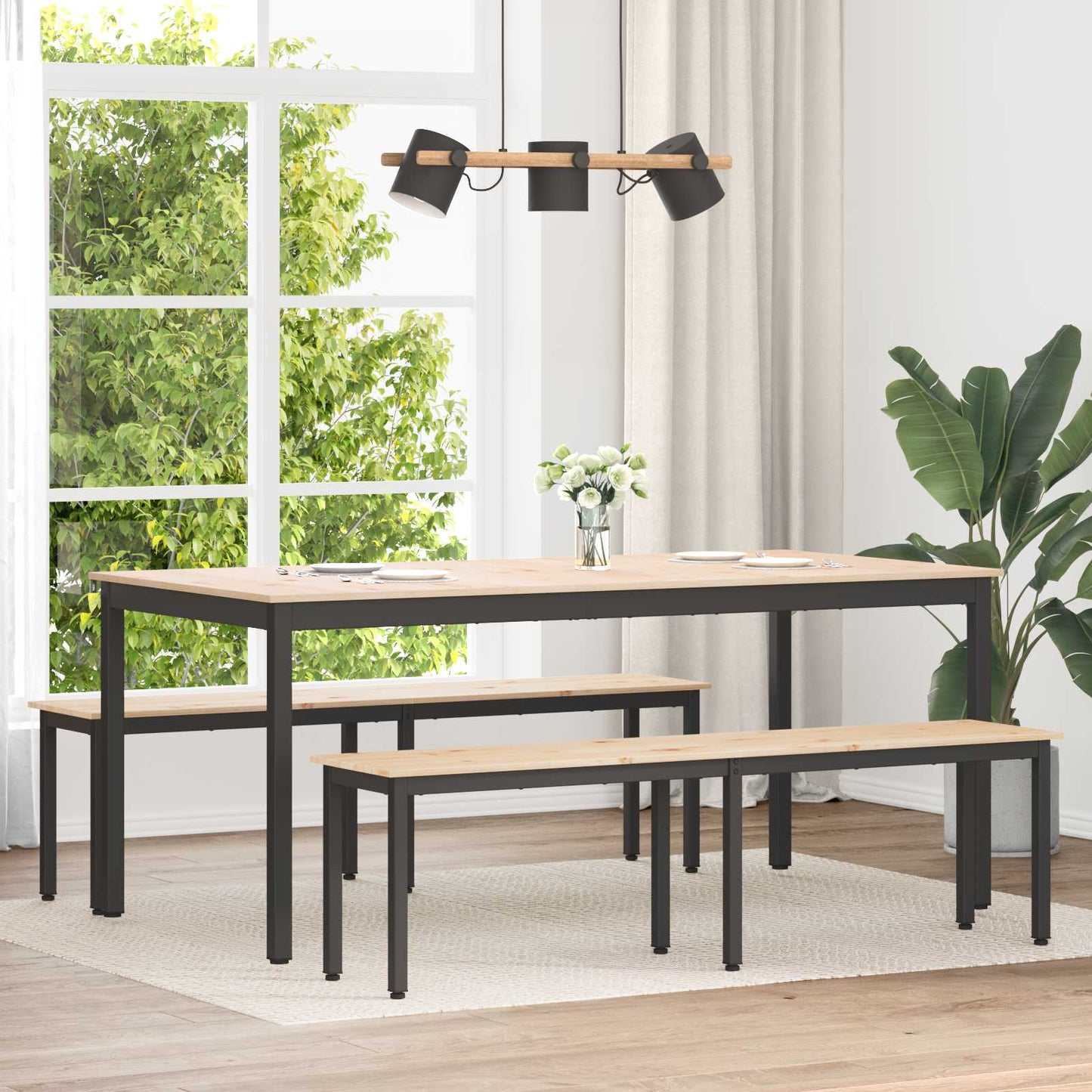 Lavice Přírodní 160 X 35 X 45 Cm Masivní Borové Dřevo
