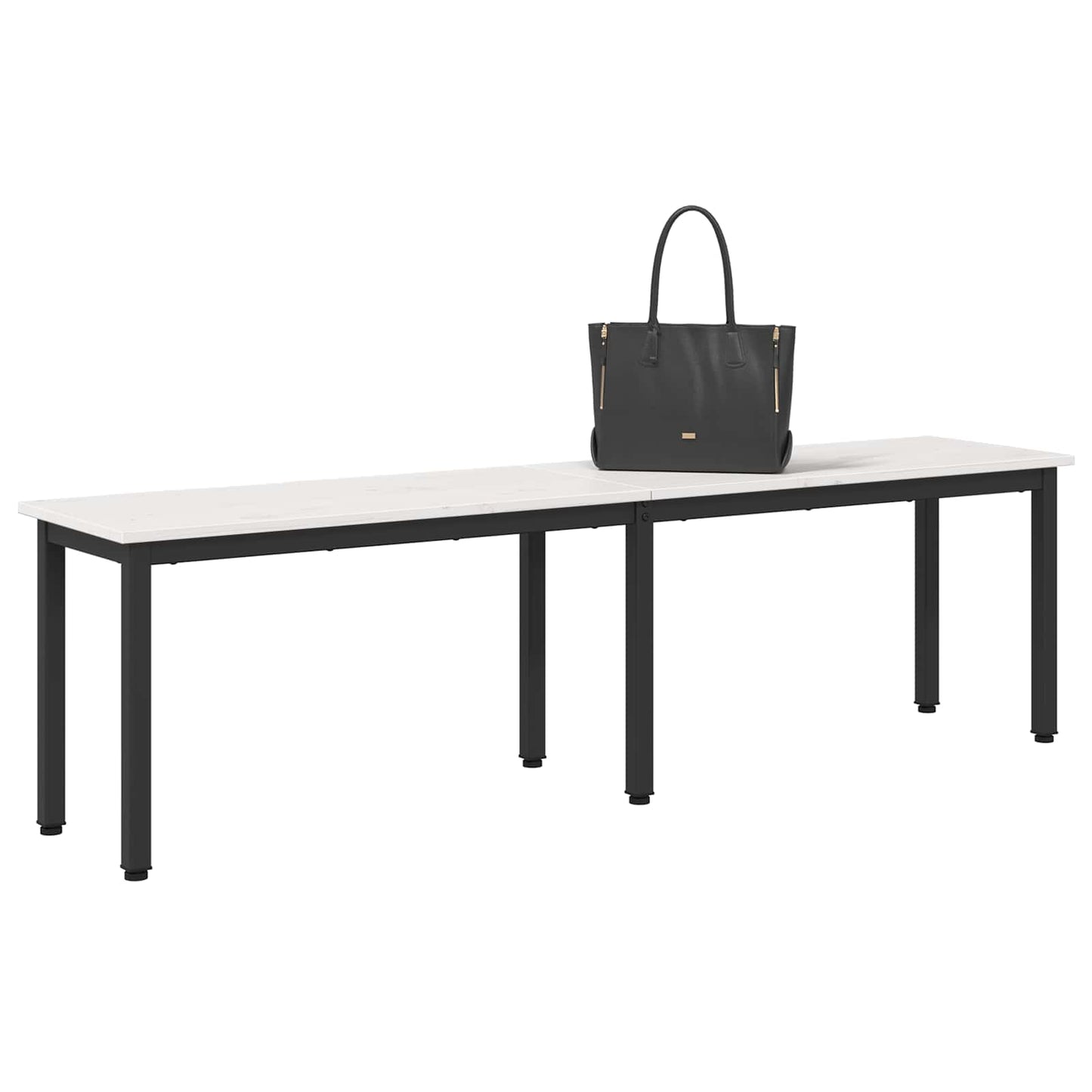 Lavice Bílá 160 X 35 X 45 Cm Masivní Borové Dřevo
