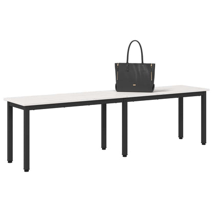 Lavice Bílá 160 X 35 X 45 Cm Masivní Borové Dřevo