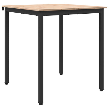 Jídelní Stůl Přírodní 70 X 70 X 75 Cm Masivní Borové Dřevo