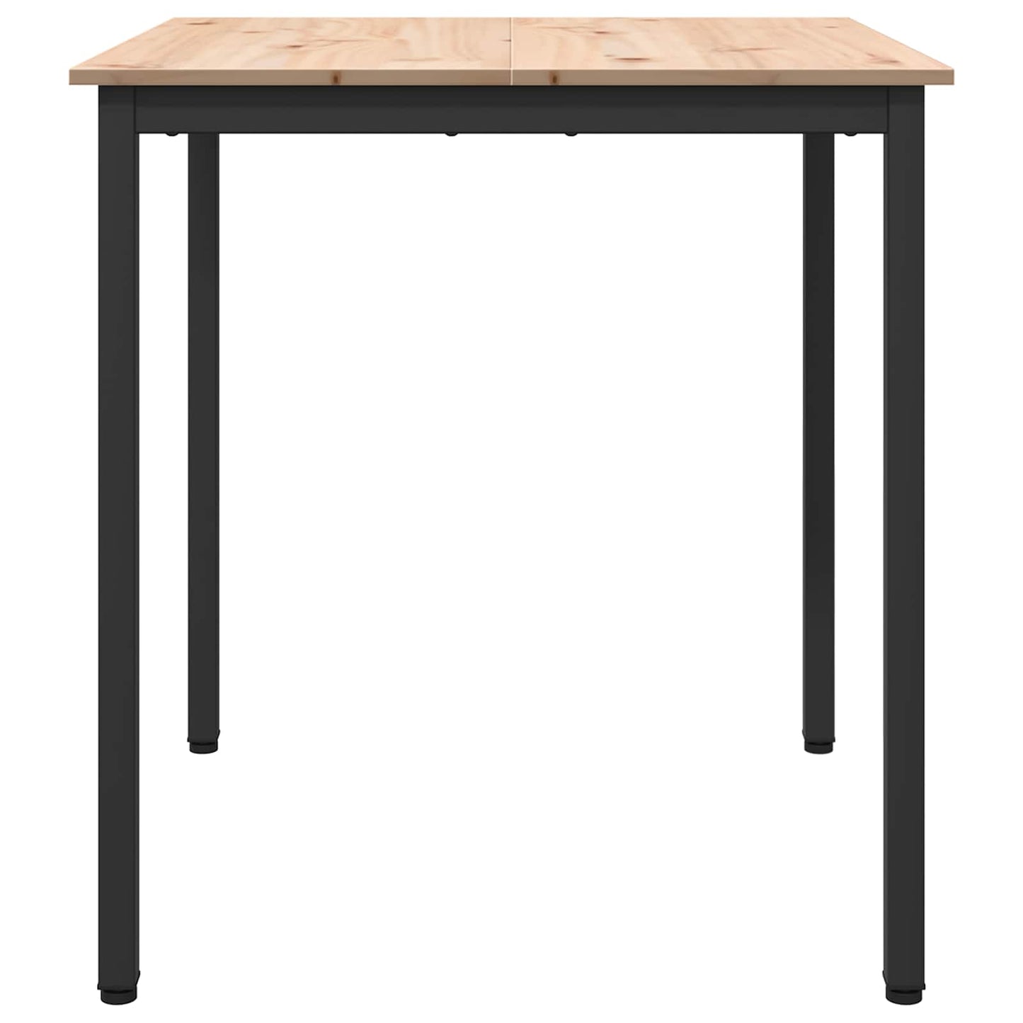 Jídelní Stůl Přírodní 70 X 70 X 75 Cm Masivní Borové Dřevo