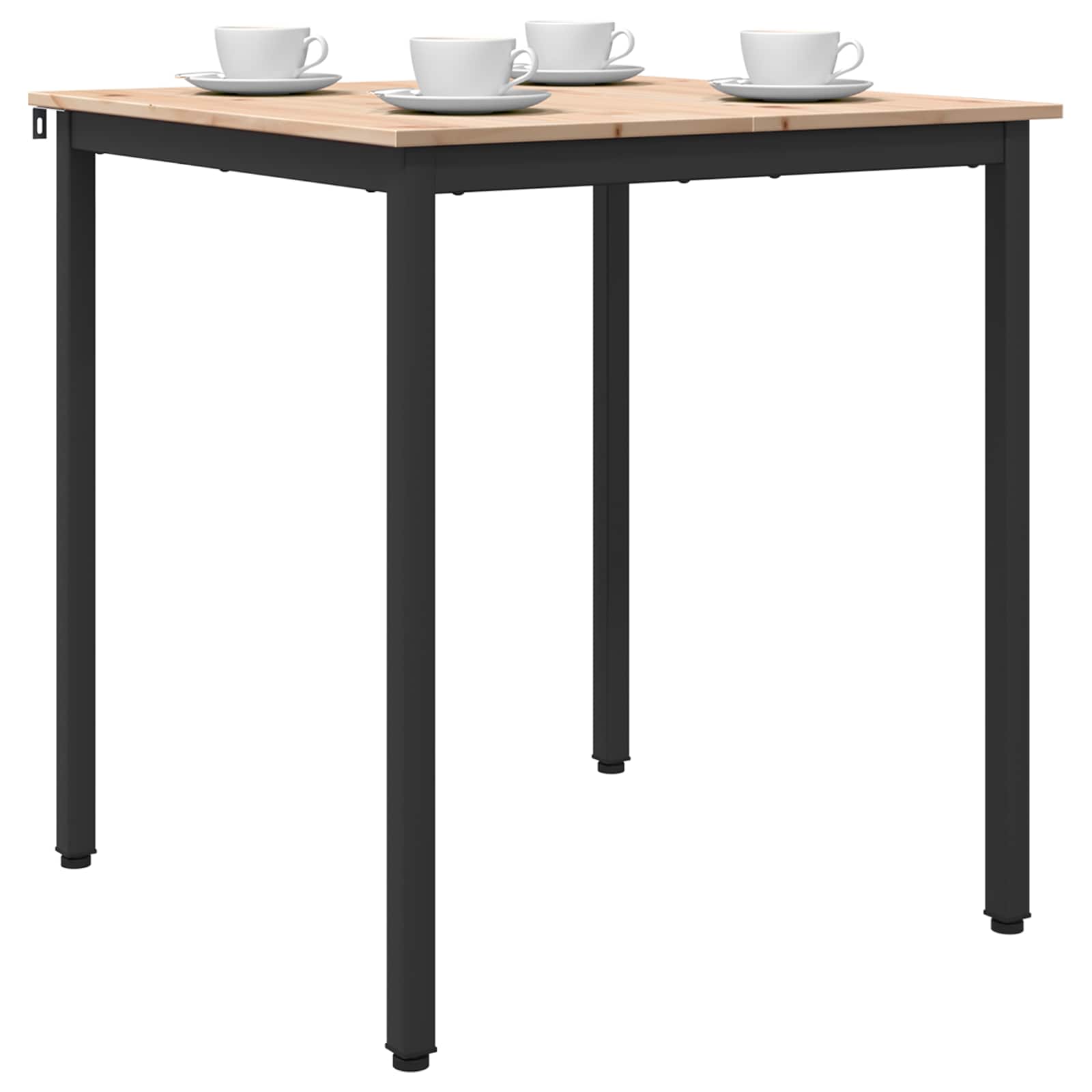 Jídelní Stůl Přírodní 70 X 70 X 75 Cm Masivní Borové Dřevo