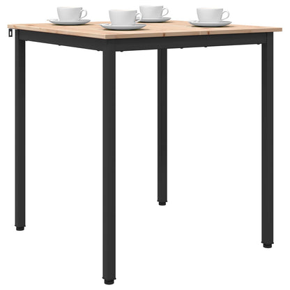 Jídelní Stůl Přírodní 70 X 70 X 75 Cm Masivní Borové Dřevo