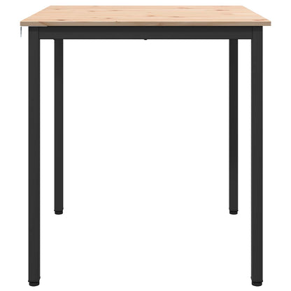 Jídelní Stůl Přírodní 70 X 70 X 75 Cm Masivní Borové Dřevo