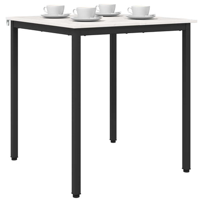 Jídelní Stůl Bílá 70 X 70 X 75 Cm Masivní Borové Dřevo
