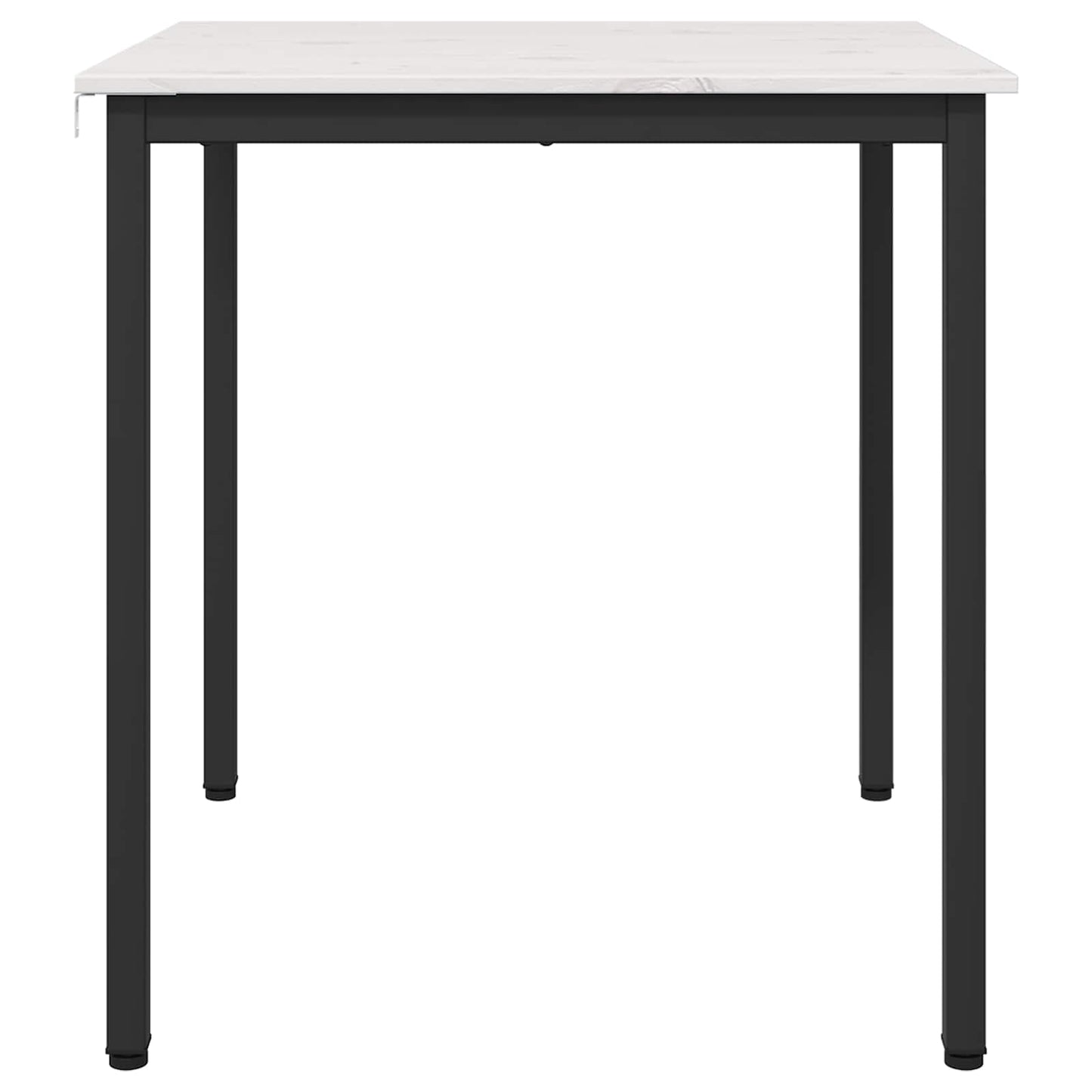 Jídelní Stůl Bílá 70 X 70 X 75 Cm Masivní Borové Dřevo