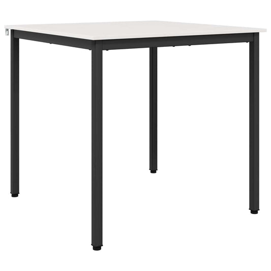 Jídelní Stůl Bílá 80 X 80 X 75 Cm Masivní Borové Dřevo
