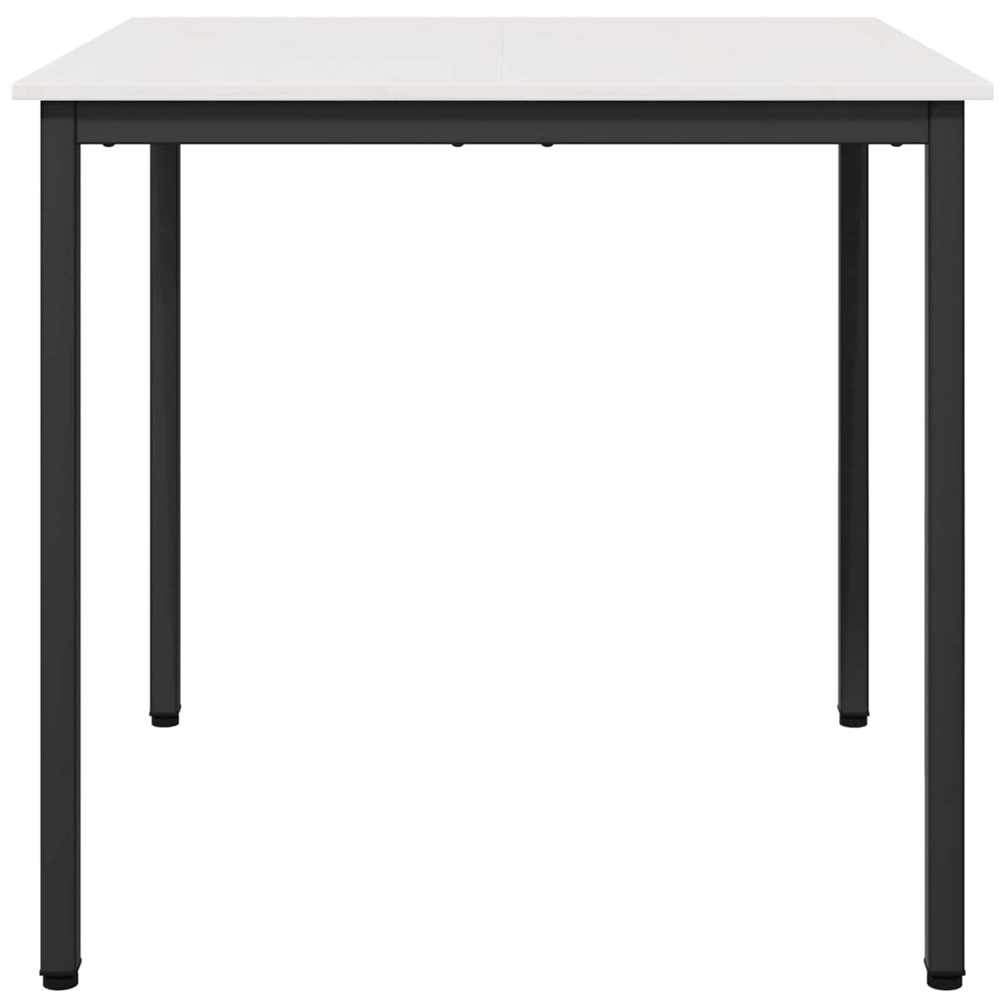 Jídelní Stůl Bílá 80 X 80 X 75 Cm Masivní Borové Dřevo