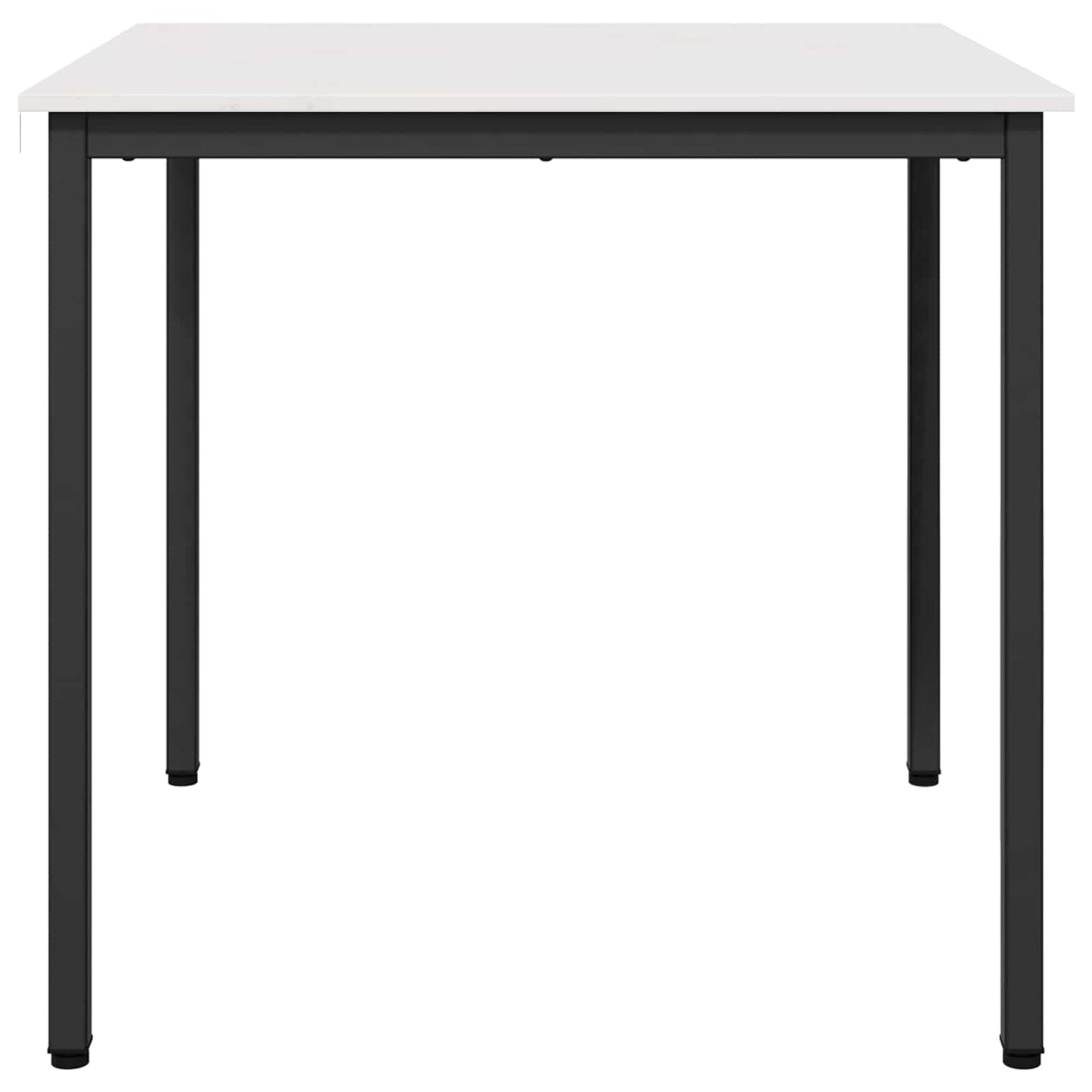Jídelní Stůl Bílá 80 X 80 X 75 Cm Masivní Borové Dřevo