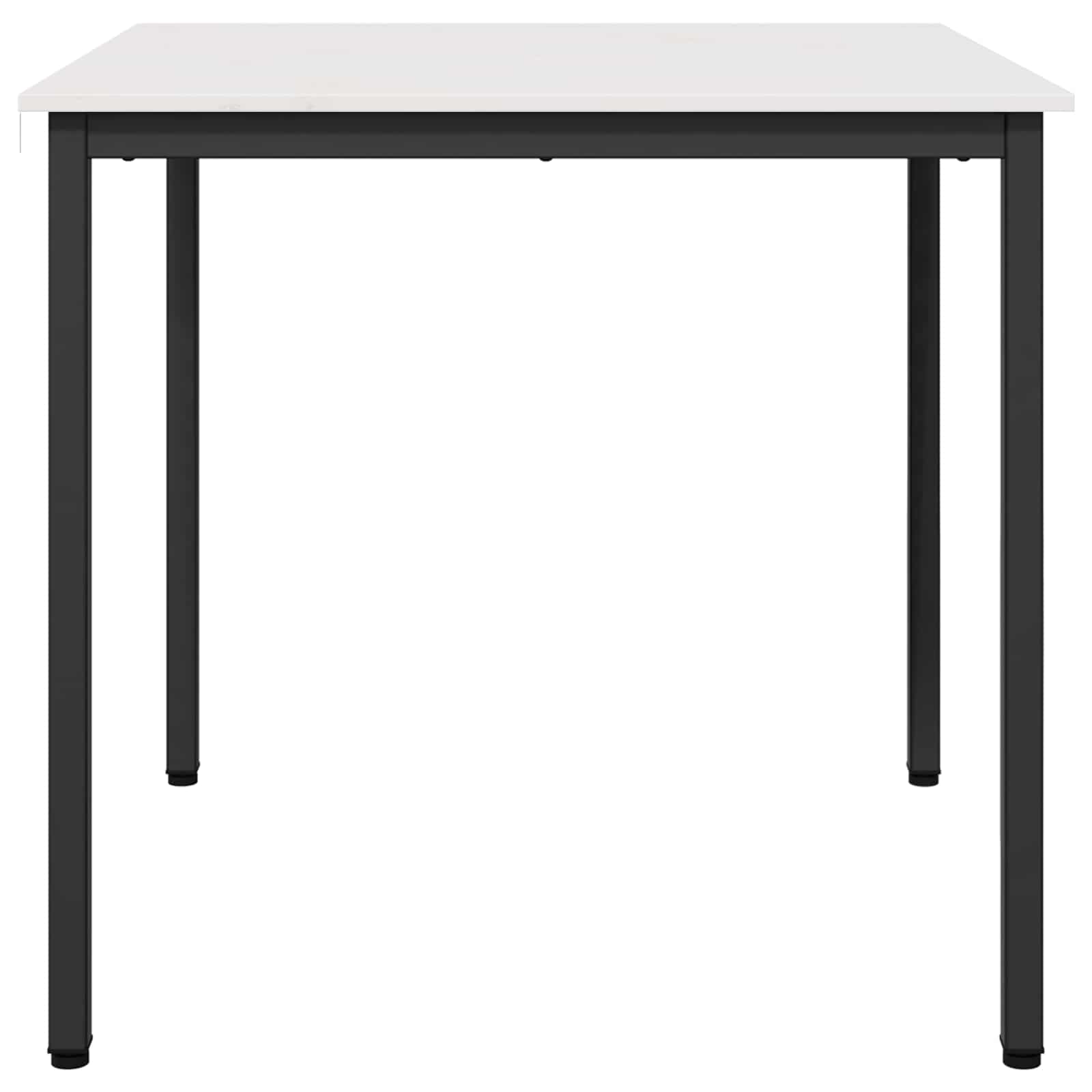 Jídelní Stůl Bílá 80 X 80 X 75 Cm Masivní Borové Dřevo
