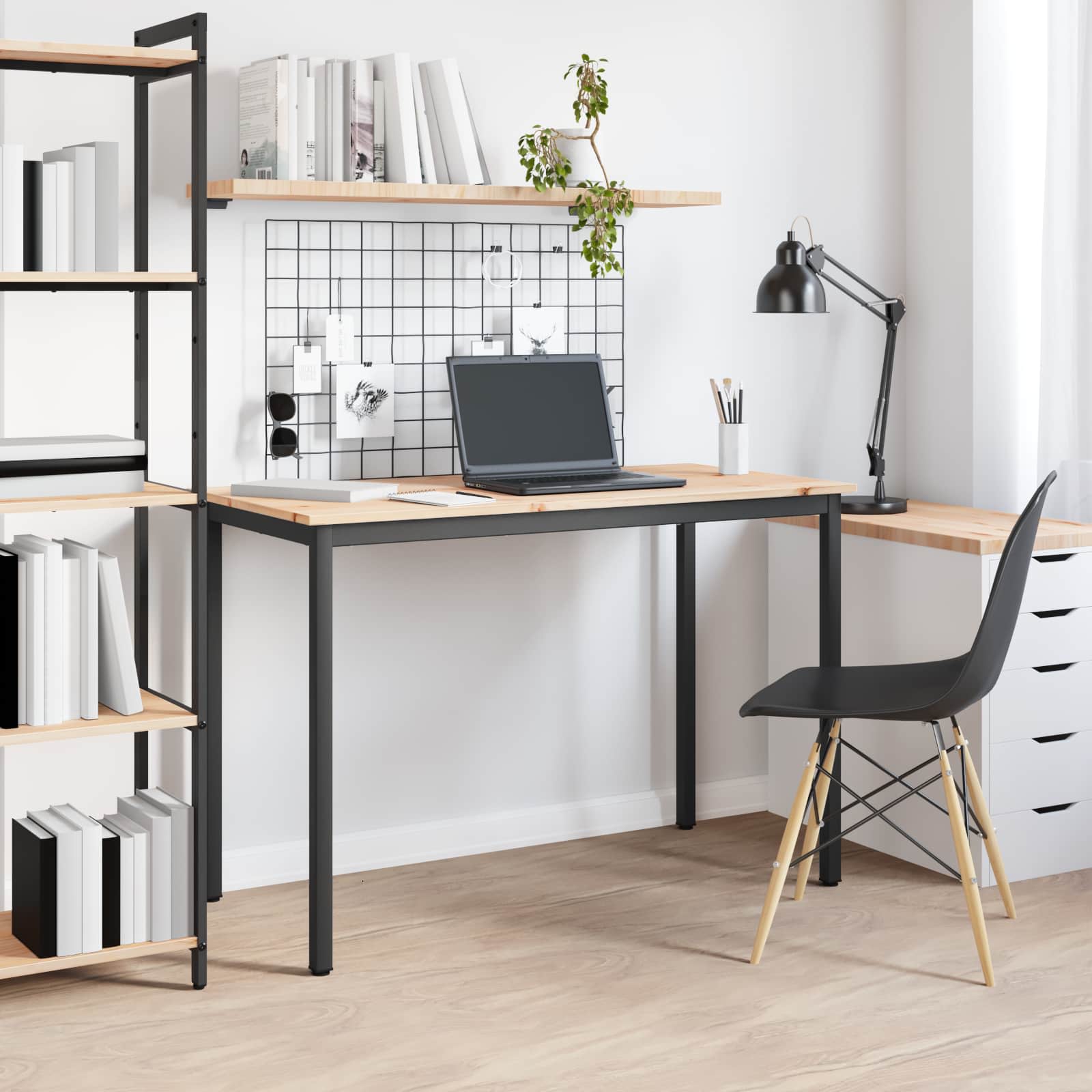 Jídelní Stůl Přírodní 110 X 55 X 75 Cm Masivní Borové Dřevo
