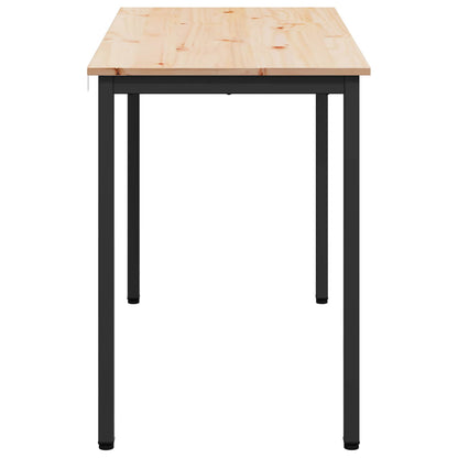 Jídelní Stůl Přírodní 110 X 55 X 75 Cm Masivní Borové Dřevo