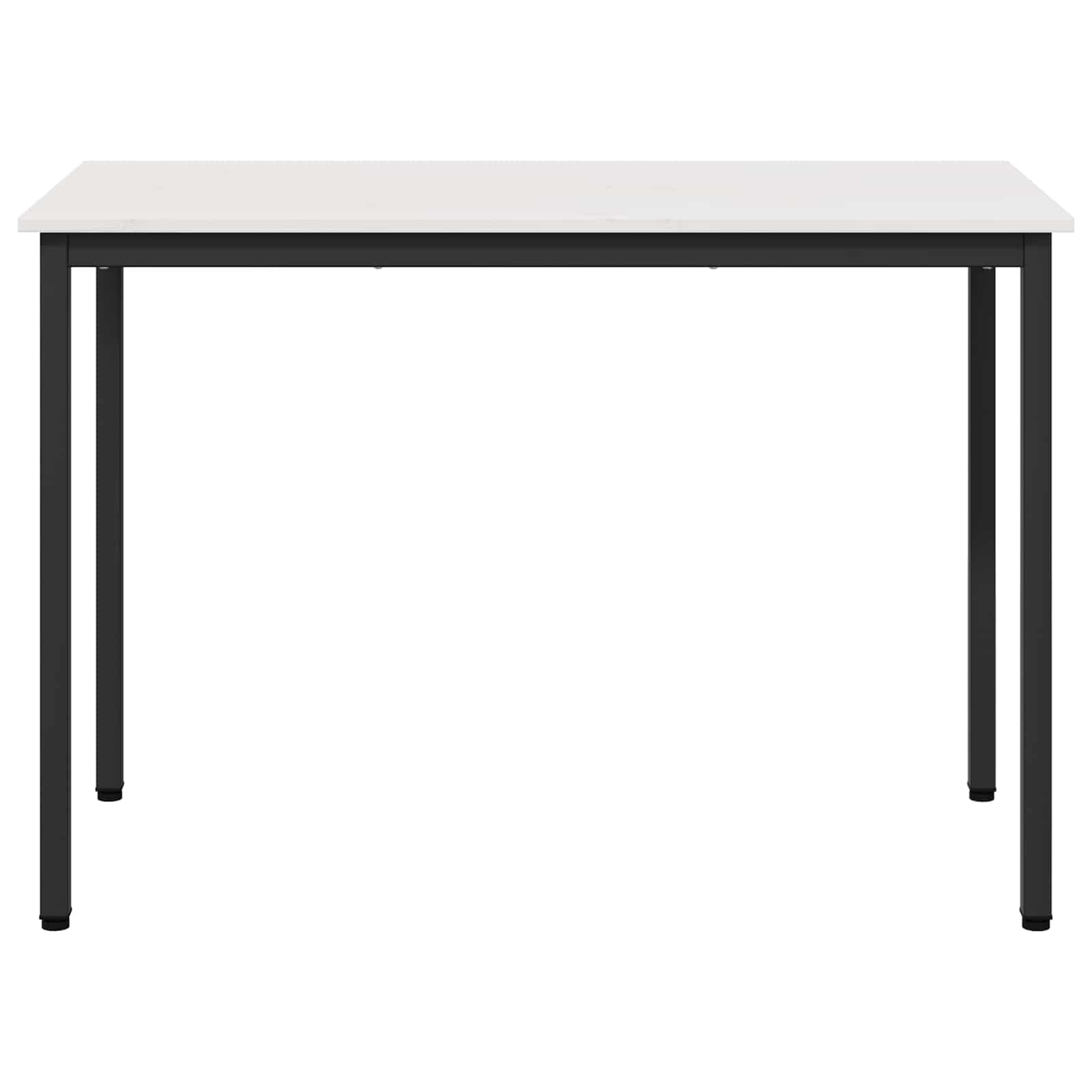 Jídelní Stůl Bílá 110 X 55 X 75 Cm Masivní Borové Dřevo