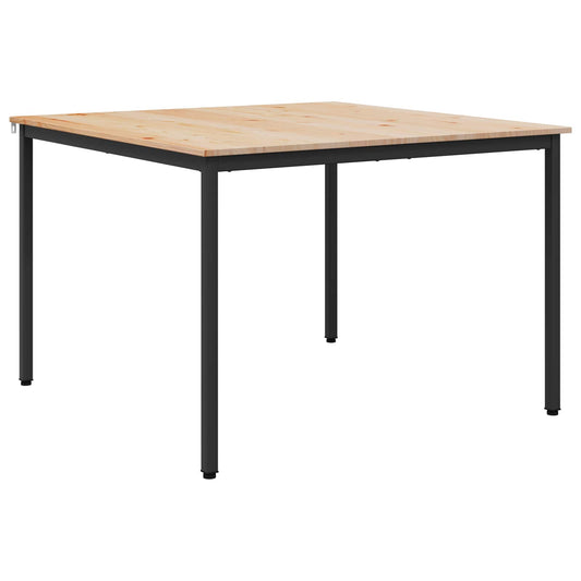 Jídelní Stůl Přírodní 110 X 110 X 75 Cm Masivní Borové Dřevo
