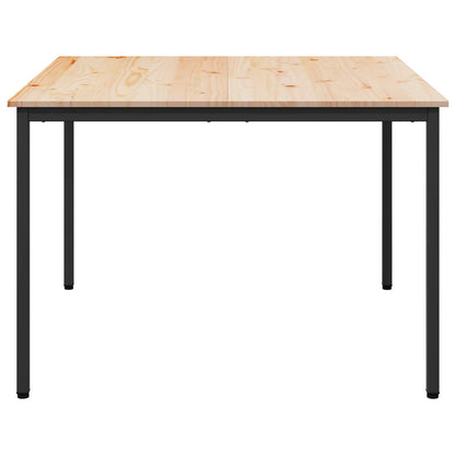 Jídelní Stůl Přírodní 110 X 110 X 75 Cm Masivní Borové Dřevo