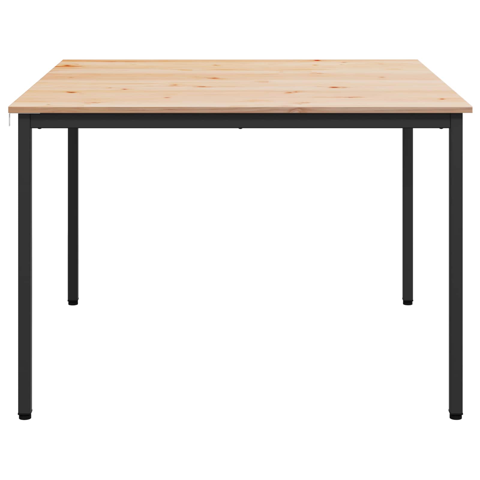 Jídelní Stůl Přírodní 110 X 110 X 75 Cm Masivní Borové Dřevo