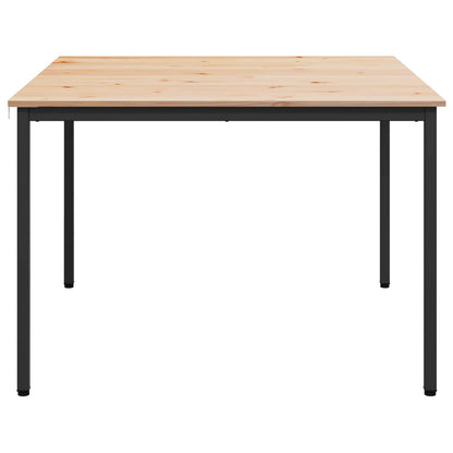 Jídelní Stůl Přírodní 110 X 110 X 75 Cm Masivní Borové Dřevo